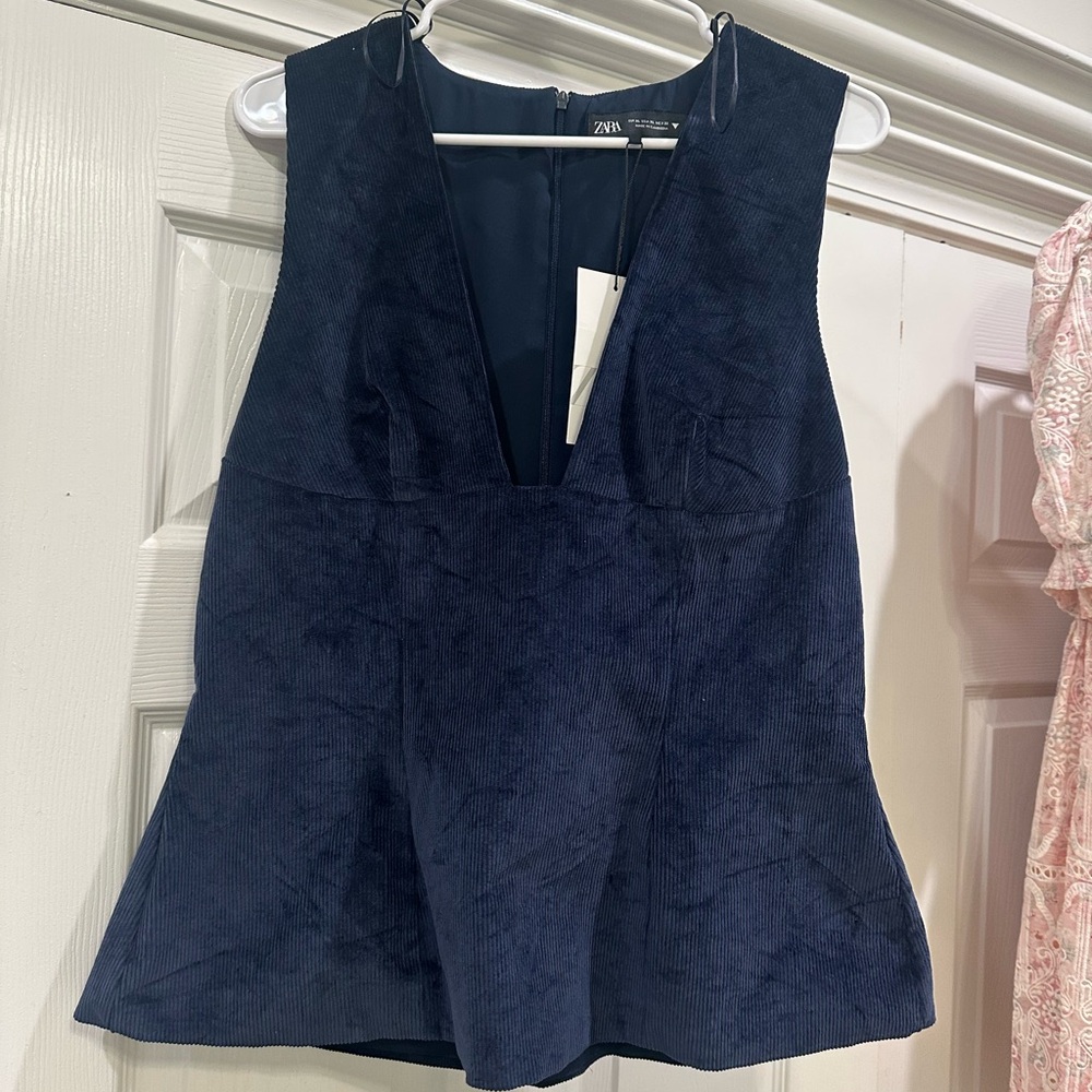 Zara Deep Blue Women's Tank Top